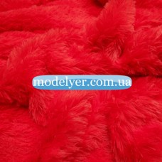 Ткань Мех травка (красный)